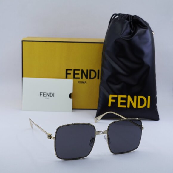 Final Price! Fendi FE40123U 30A Gold/Smoke Sunglasses - Picture 1 of 11
